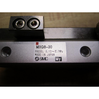 SMC MXQ8-30 MXQ Guided Cylinder Slide Table Shock Absorber Actuator - New No Box