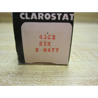 Clarostat 43C2-25K Potentiometer 2W 25K Ohms