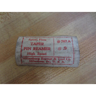Millersburg Reamer & Tool 767A-.9 Spiral Flute Taper Pin Reamer 767A9