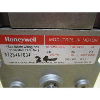 Honeywell M7284A-1004 Modutrol IV Motor M7284A1004 No Transformer - Used