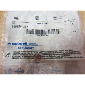 Allen Bradley 800EM-LE7 Extended Button 800EMLE7 Series A