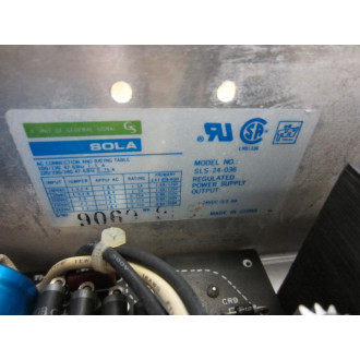 Sola SLS-24-036 Regulated Power Supply +24VDC@3.6A - Used