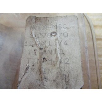 Onyx-MSC 80270770 Roughing End Mill 1.14"x1.14" TIN M-42 - New No Box