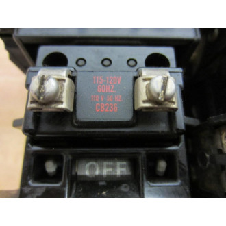 Allen Bradley 505-BOD-23 Reversing Starter 505B0D23 Missing Coil Ser C - Used