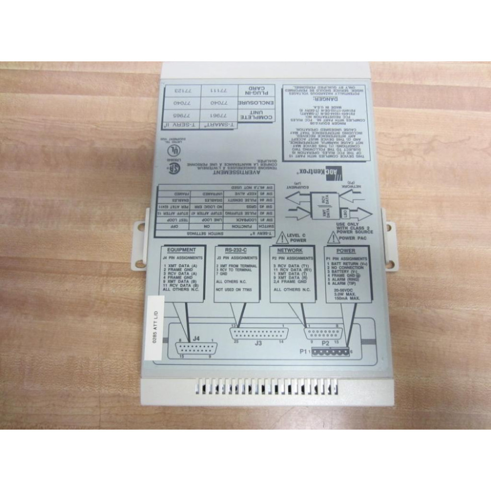 ADC Kentrox 77965 T-SERV II CSU 01-77965023 NCCSDHT4AB 210682493 - Used