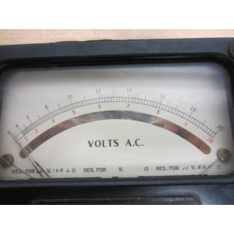 Weston 433 A.C. Meter 41249 Vintage Missing Rubber Foot Pad - Used