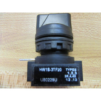 IDEC HW1S-3TF20 3-Pos Selector Switch HW1S3TF20 WO Contact Block - New No Box