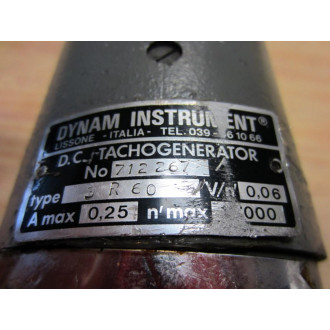 Dynam Instrument 712 267 D.C. Tachogenerator Type 3R60 - Used