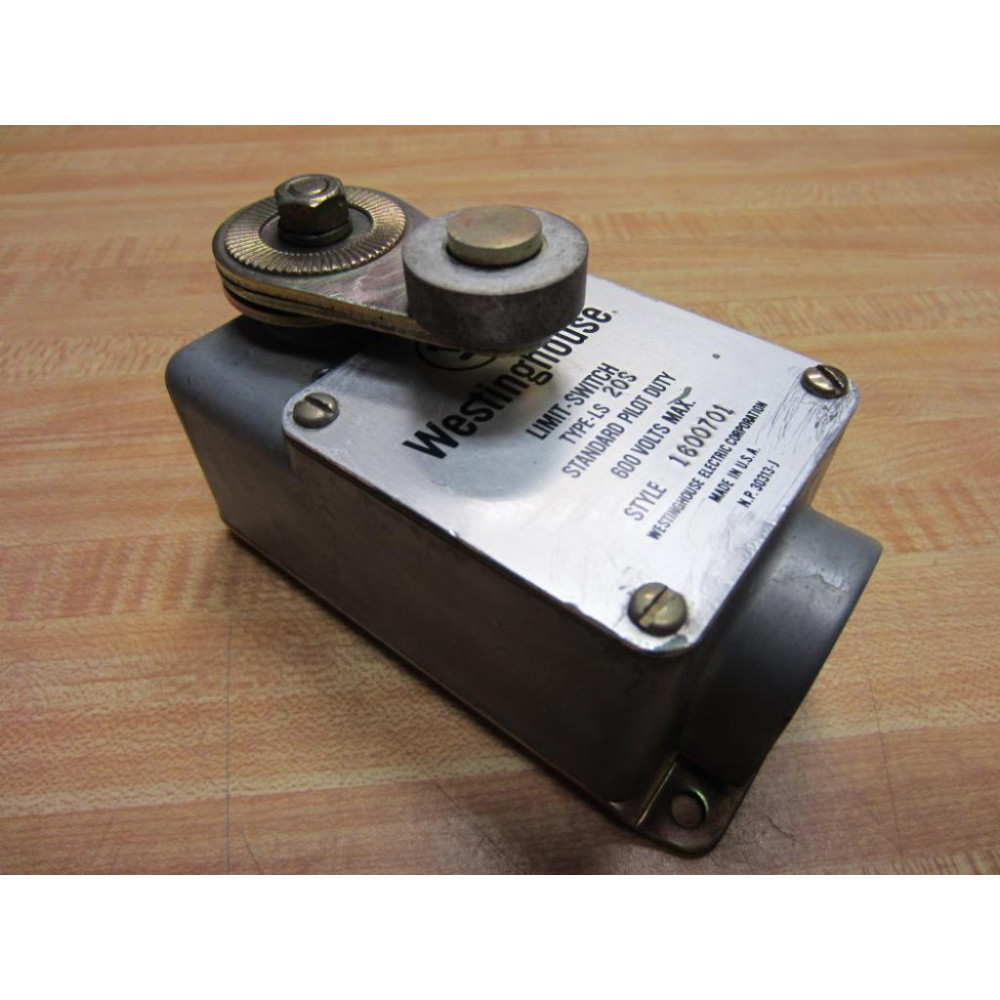 Westinghouse LS 20S Standard Pilot Duty Limit Switch 1600701 - New No Box