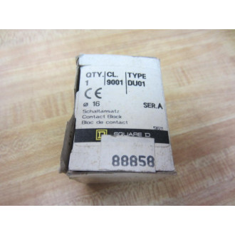 Square D 9001-DU01 9001DU01 Contact Block 9001-DU 01 Series A
