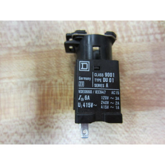 Square D 9001-DU01 9001DU01 Contact Block 9001-DU 01 Series A