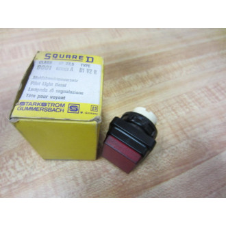 Square D 9001-D1V2R 9001D1V2R Pilot Light Lens 9001 D1 V2 R Series A