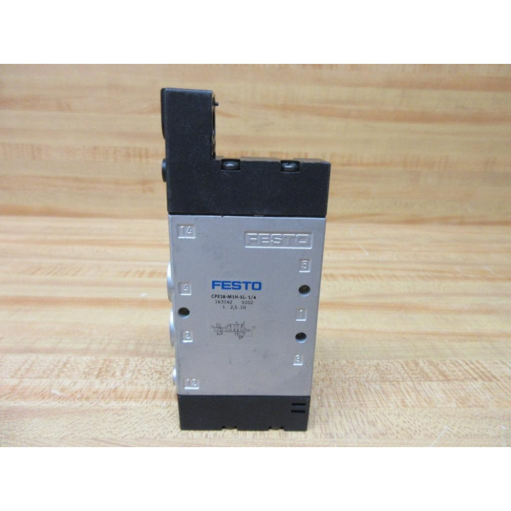 Festo CPE18-M1H-5L-14 Solenoid Valve CPE18M1H5L14 No Coil - Used