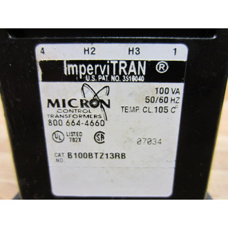 Micron Control Transformer B100BTZ13RB Micron Control Transformer - New No Box