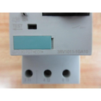 Siemens 3RV1011-1GA10 4.5-6.3A Contactor 3RV10111GA10 - New No Box