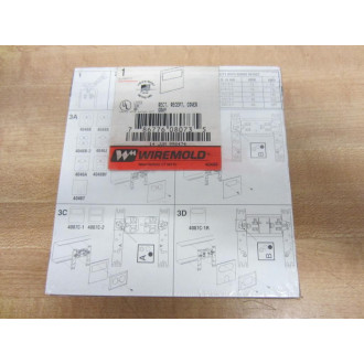 Wiremold G4048R Receptacle Cover Gray