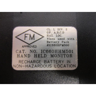 Fanuc IC660HHM501 Genius Hand-Held Monitor - Used