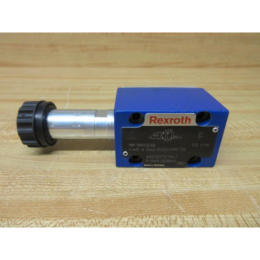 Rexroth 4WE 6 D62EG24N9K72L Hydraulic Valve R901235368 WO Coil - New No Box