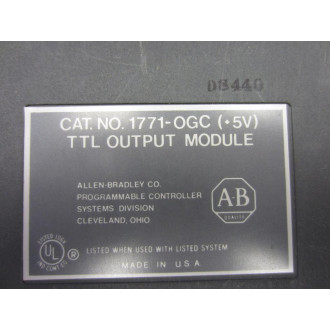 Allen Bradley 1771-OGC Module 1771-0GC ST9G 936028 01 433E - Used