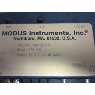 Modus Instruments T30-020 T30020 Pressure Transmitter - Used