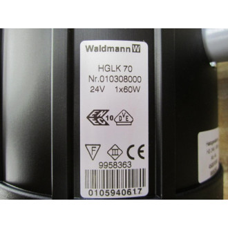 Waldmann Lighting HGLK 70 Luminaire Machine Lamp - New No Box