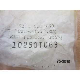 Cutler Hammer 10250TC63 Eaton Emergency Stop Push-Pull Lens