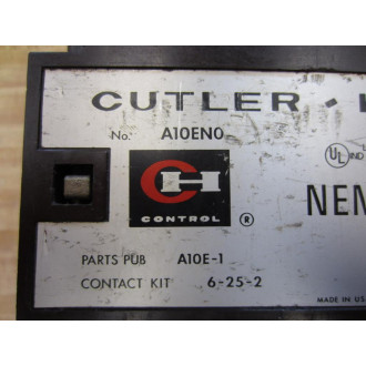 Cutler Hammer A10EN0 Starter Size 3 90A Series A1 - Used