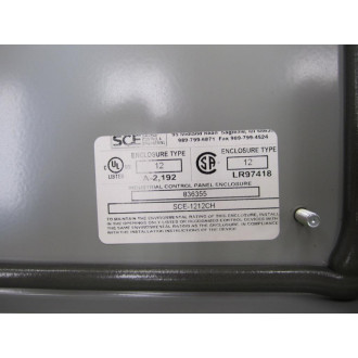 SCE SCE-1212CH-6 Continuous Hinge Enclosure A-1212CH-6 12x12x6