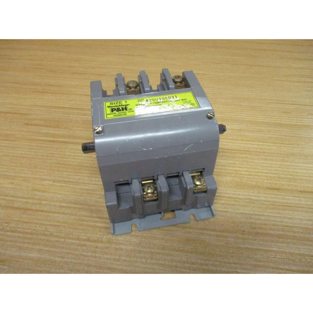 P & H Harnischfeger 479U185D11 Magnetic Contactor - New No Box P & H Harnischfeger 479U185D11 Magnetic Contactor - New No Box