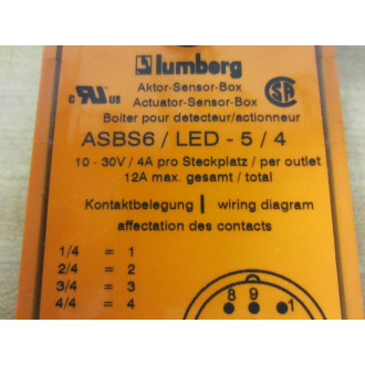 Lumberg ASBS6LED-54 Sensor Box - Used