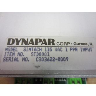 Dynapar STD0001 SimTach D Speed Indicator - New No Box