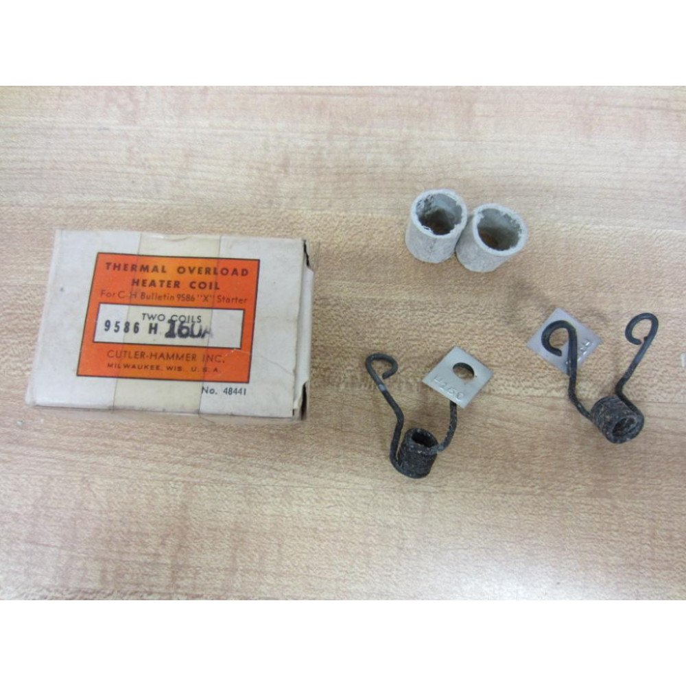 Cutler Hammer 9586H160 Eaton Thermal Overload Heater Coil H160 (Pack of 2)