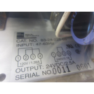EGS SolaHevi-Duty 83-24-225-03 DC Power Supply 24Vdc - New No Box