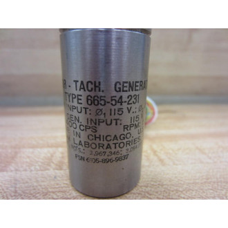 GM Laboratories 665-54-231 Motor Tach Generator - New No Box