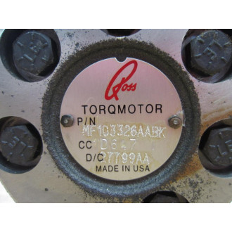 Ross MF103326AABK Torqmotor 1" Shaft Diameter 14 NPT 27799AA - New No Box