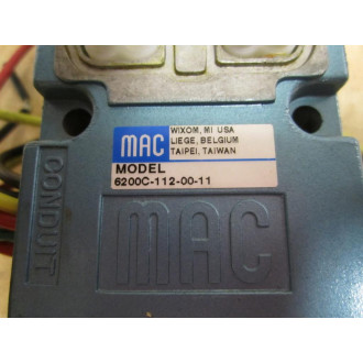 Mac Valves 6200C-112-00-11 Valve Base - New No Box