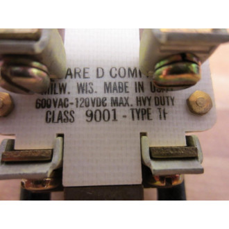 Square D 9001-TF Contact Block