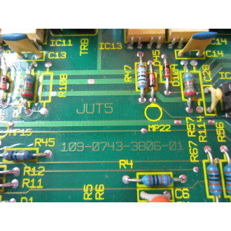 Indramat 109-0743-3B06-01 JUT5 Board 109-0743-3A06-01 A05 - Used