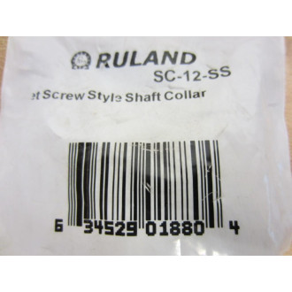 Ruland SC-12-SS Shaft Collar Set Screw