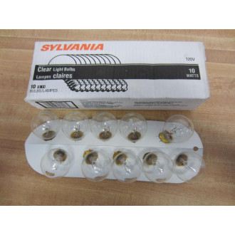 Sylvania S11 Clear Light Bulb 10NCL 10W 120V (Pack of 10)