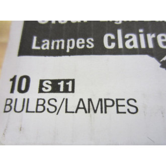 Sylvania S11 Clear Light Bulb 10NCL 10W 120V (Pack of 10)