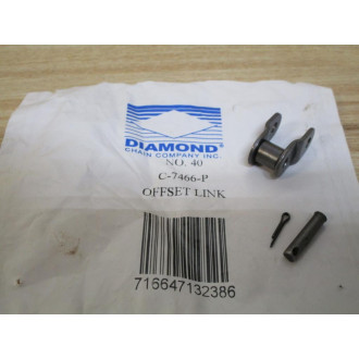 Diamond Chain C-7466-P No 40 Offset Link C7466P (Pack of 5)