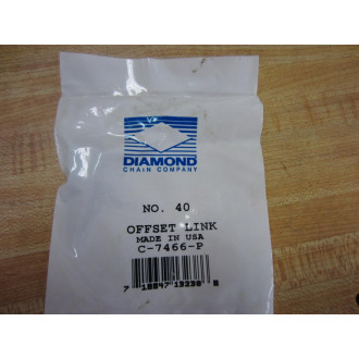 Diamond Chain C-7466-P No 40 Offset Link C7466P (Pack of 5)