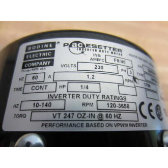 Bodine 34R6BFPP Motor - New No Box