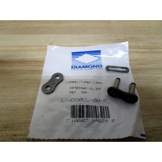 Diamond Chain C-4550CL-08-P Connecting Link Spring Clip