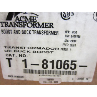 Acme T-1-81065 Transformer