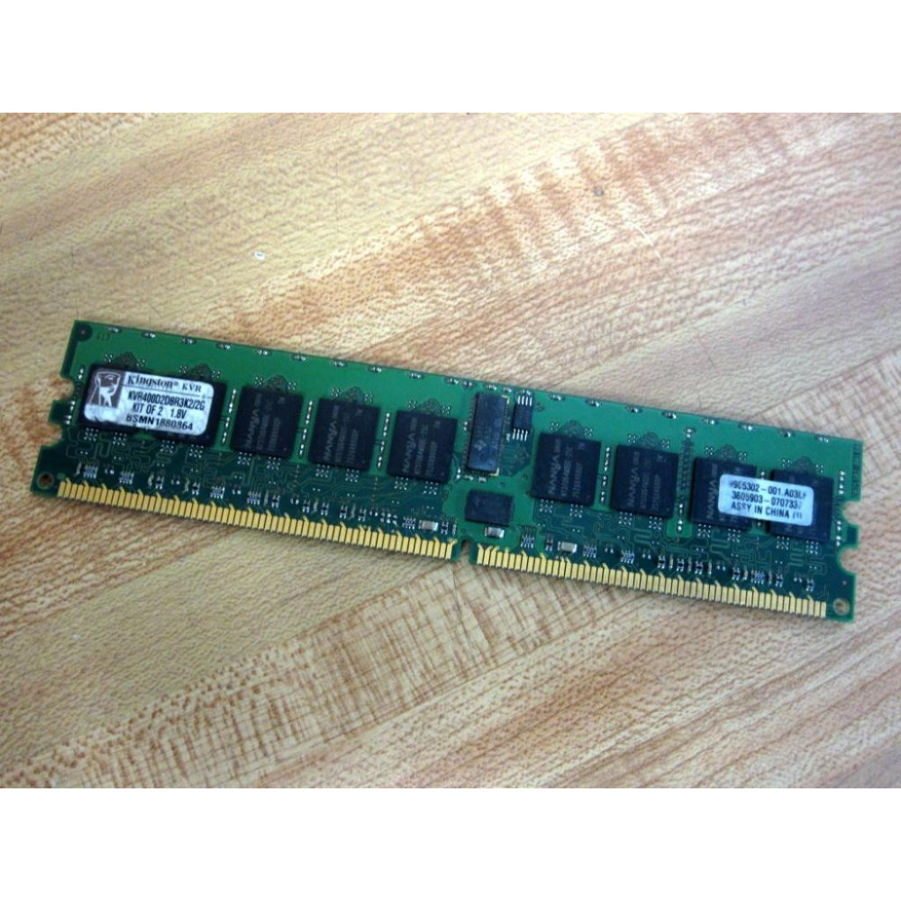 Kingston KVR400D2D8R3K22G Kit of 2 Memory Module KVR400D2D8R3K22G - Used Kingston KVR400D2D8R3K22G Kit of 2 Memory Module KVR400D2D8R3K22G - Used