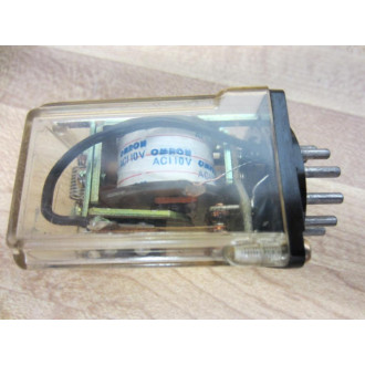 Omron MK3P-5 Relay MK3P5110 Missing Mounting Pin - Used