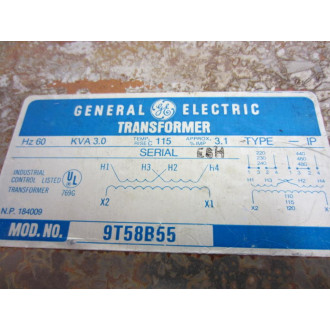 General Electric 9T58B55 Transformer - Used