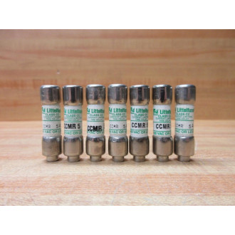 Littelfuse CCMR-5 Fuse Cross Ref 486K46, CCMR005 (Pack of 7) - New No Box